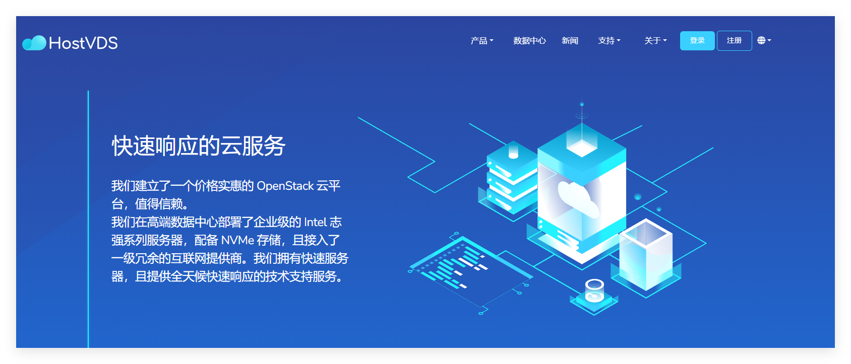 hostvds：新增香港云服务器(openstack云架构)，低至$0.99/月，50M-10Gbps带宽插图